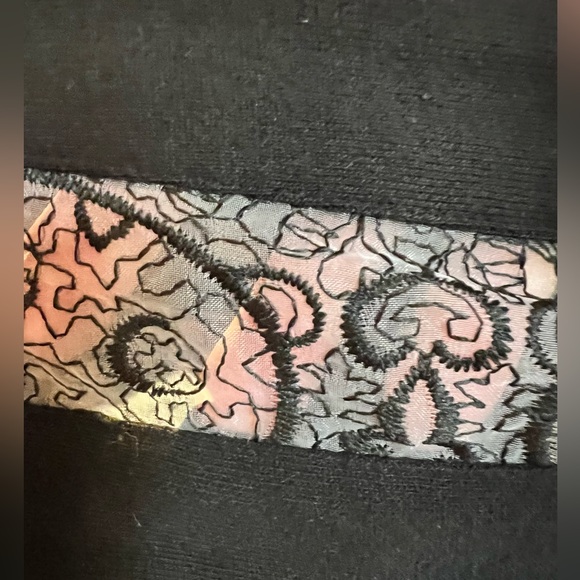 Nicopanda black jogger with see through and harness detail, size L - Picture 5 of 6